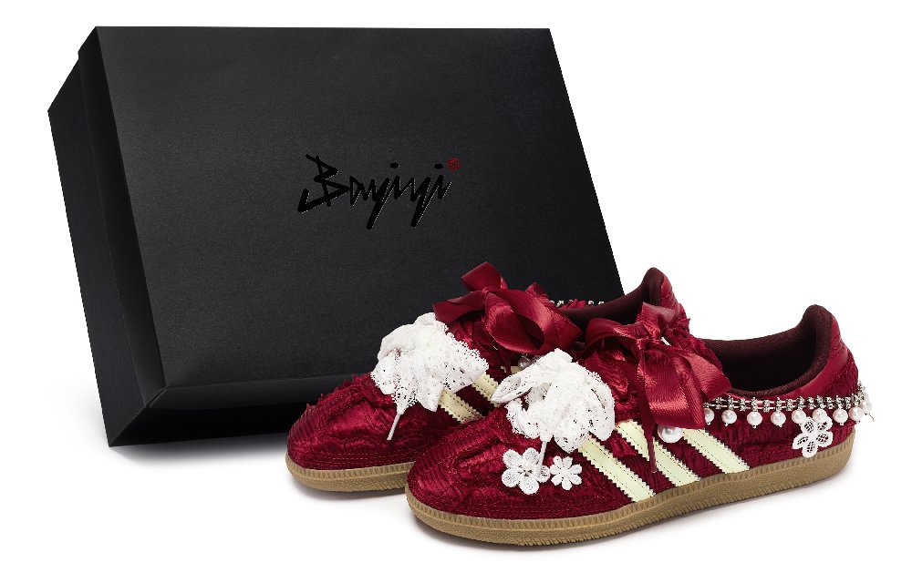 Adidas Originals SAMBA OG German Army Trainers Unisex Low Top Red/White/Beige Yellow