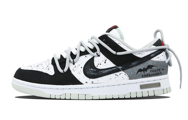 Nike Dunk Skateboard Shoes Men Low-Top Black/Gray/White