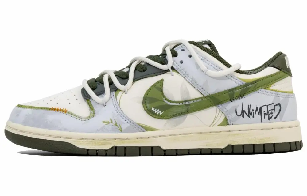 Nike Dunk Cushioning, Wear Resistant Low top Skateboard Shoes Unisex Green