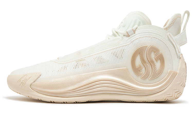 361° AG 4 SOAR Basketball Shoes Men's Mid top Champagne Gold
