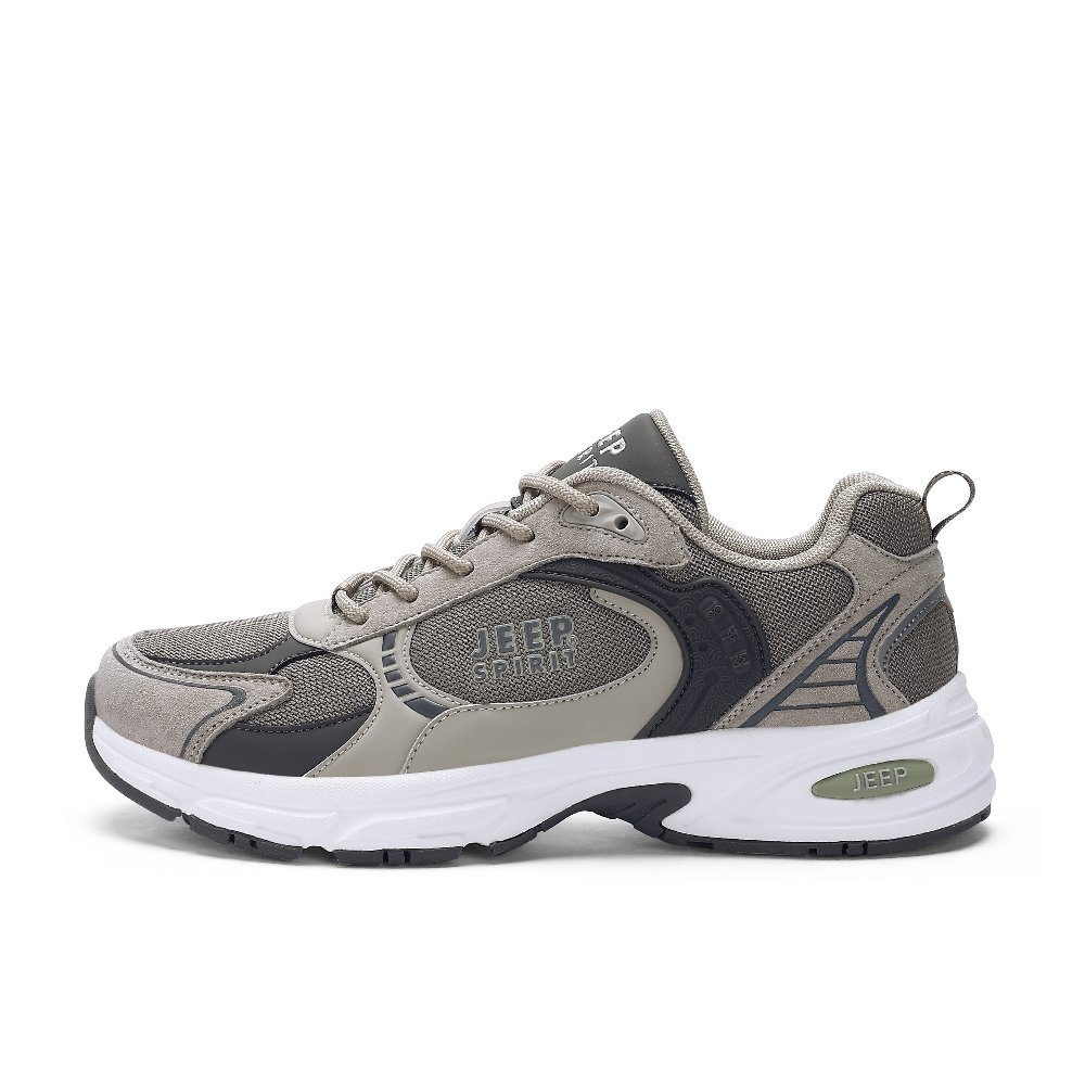 JEEP SPIRIT Low-Top Running Shoes Men's Moon Dust Gray