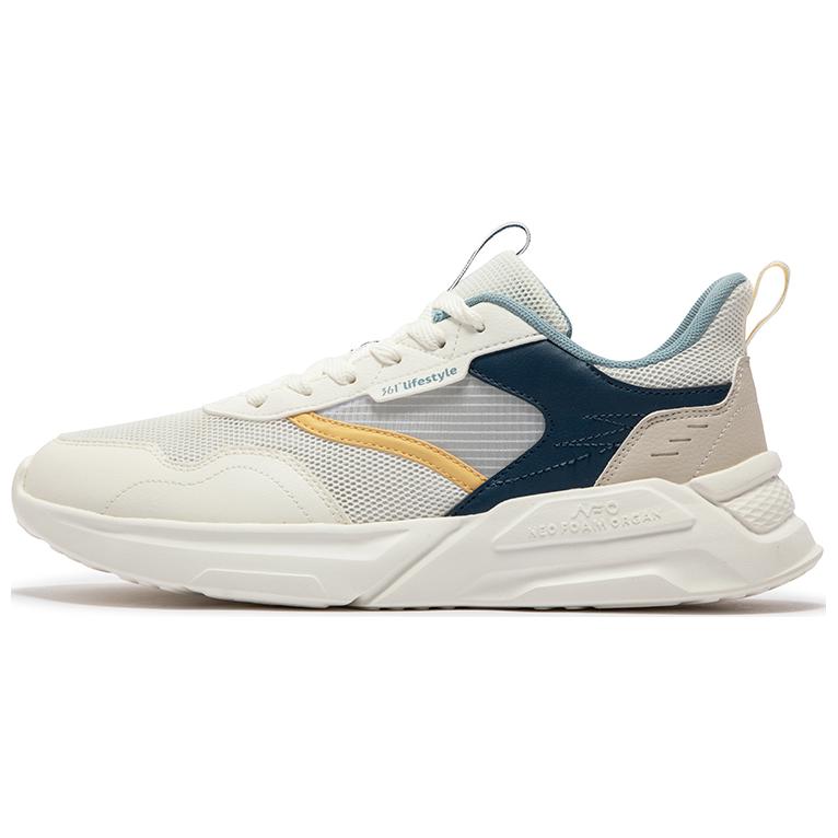 361° Life Collection Non-slip Lightweight Low-Top Casual Running Shoes Men's White Blue