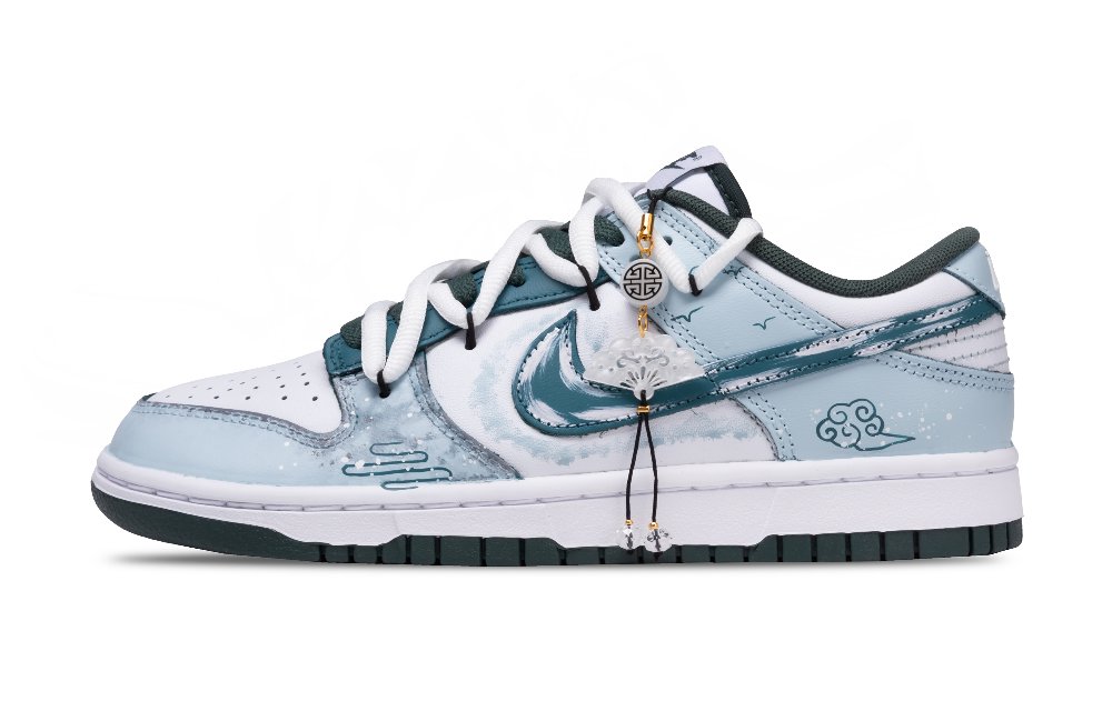 Nike Dunk A Thousand Sails Pass By Low Top Skateboard Shoes Men's Cyan
