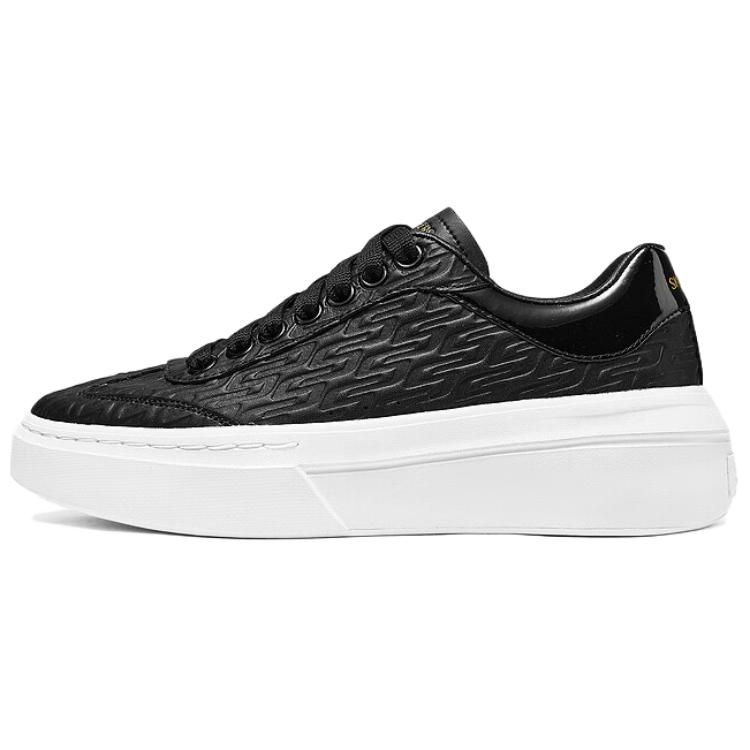 Skechers Court Classics Abrasion Resistant Breathable Support Low Top Skateboard Shoes Women's Black White