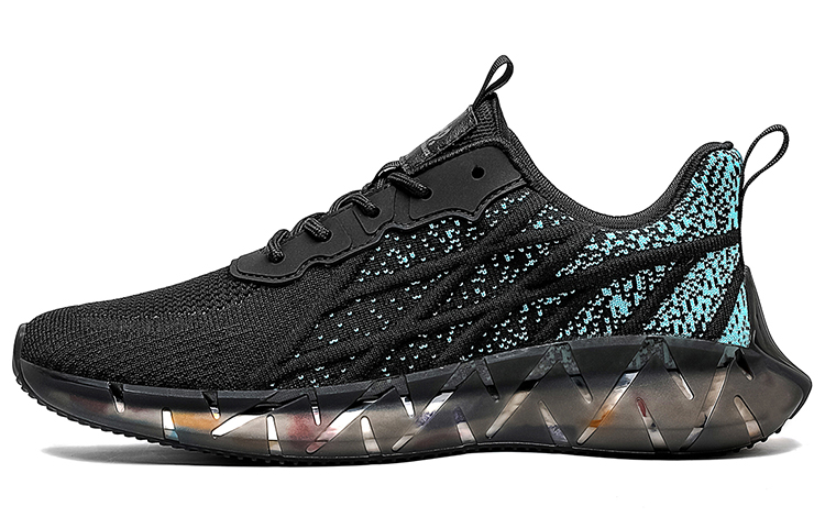 Jeep Low Top Running Shoes Men's Black Blue