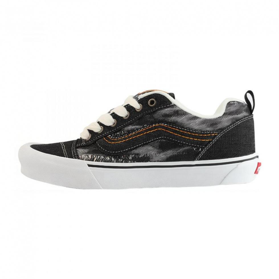 Vans Knu Skool Anti-Slip Wear-Resistant Low-Top Skateboard Shoes Unisex Black