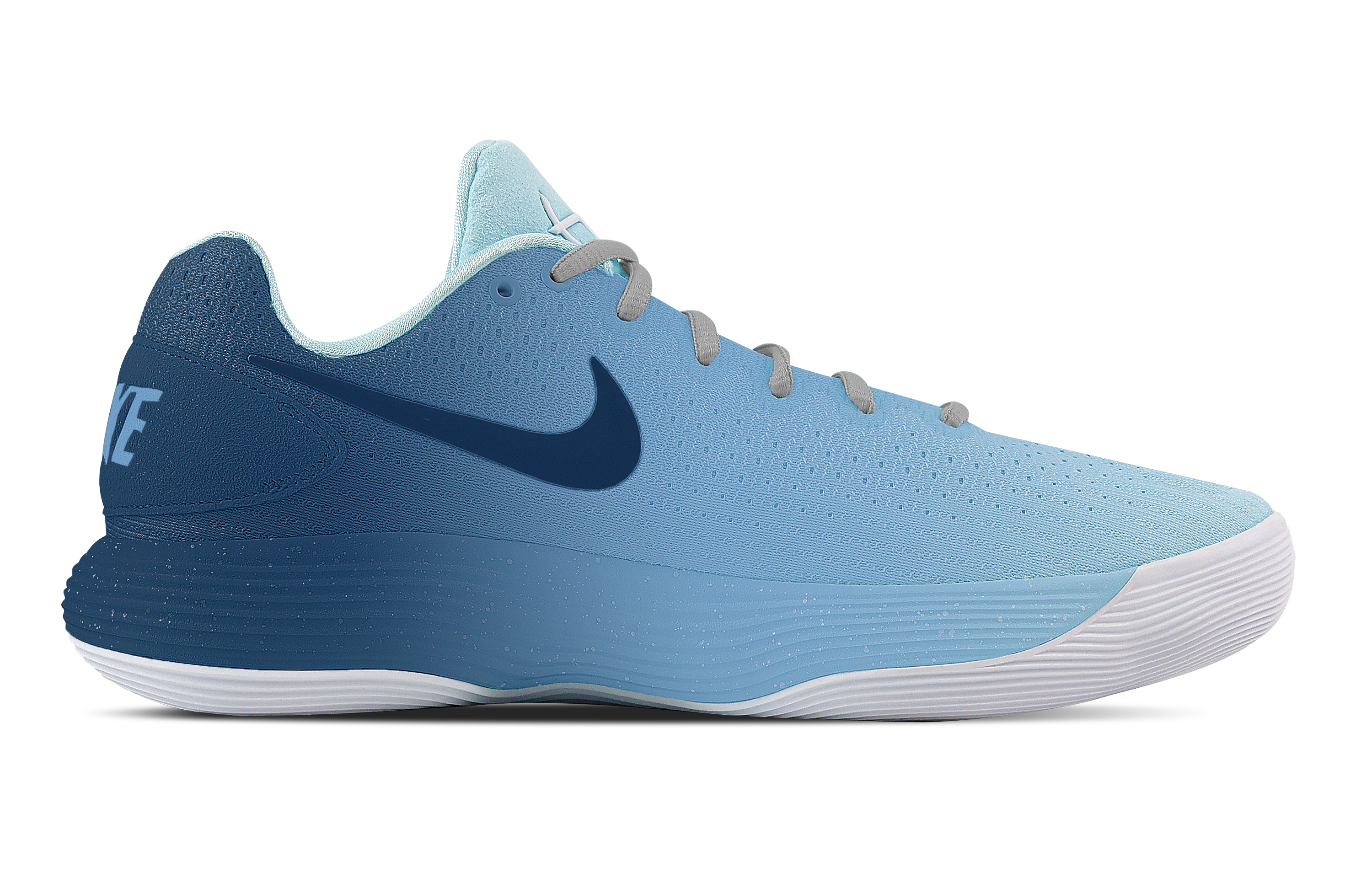 Nike Hyperdunk 2017 Memphis Ice Blue Cushioning Low top Basketball Shoes Men's