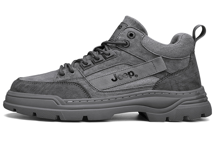 Jeep Ankle Length Outdoor Boots Men's Dark Gray