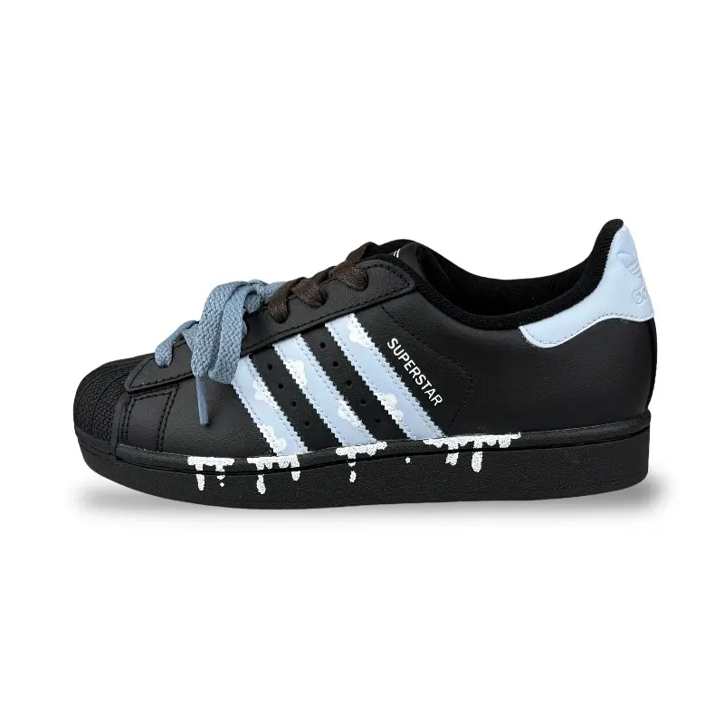 Adidas Originals Superstar 2 Wear resistant And Lightweight Low top Skateboard Shoes Unisex Blue