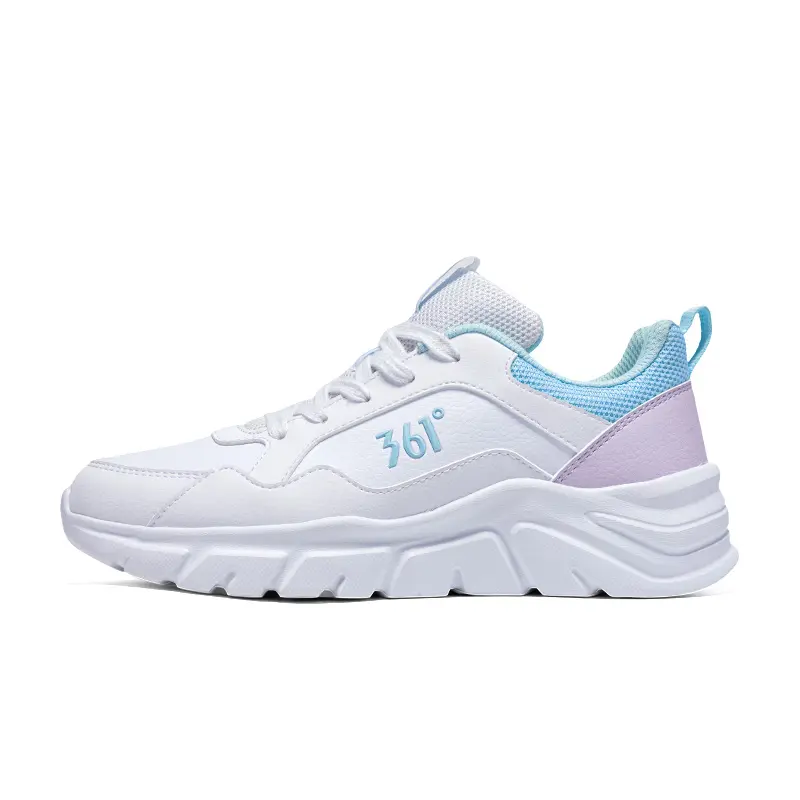 361° Shock Absorbers Slip Resistant Abrasion Resistant Low top Casual Shoes Women's White Purple