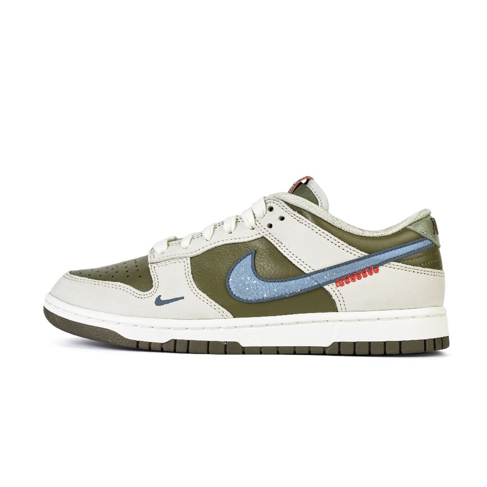 Nike Dunk Anti-Slip Wear-Resistant Low-Top Skateboard Shoes Unisex White Green