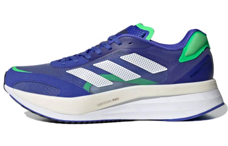 Adidas Adizero Boston 10 Sonic Ink Screaming Green