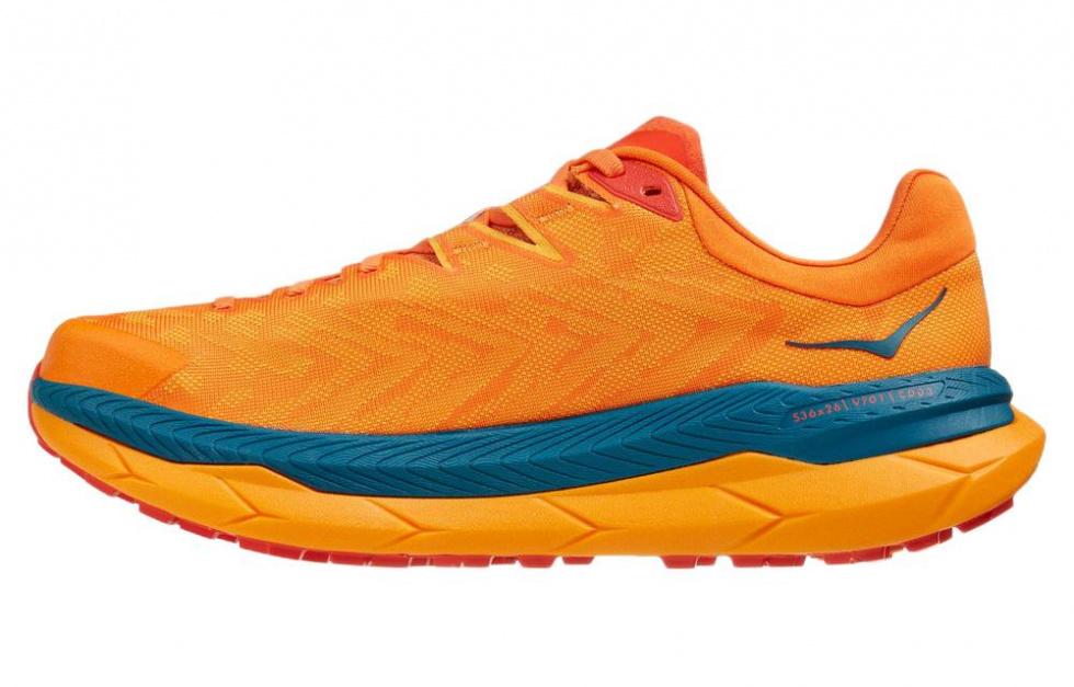 HOKA ONE ONE Tecton X Persimmon Orange Blue