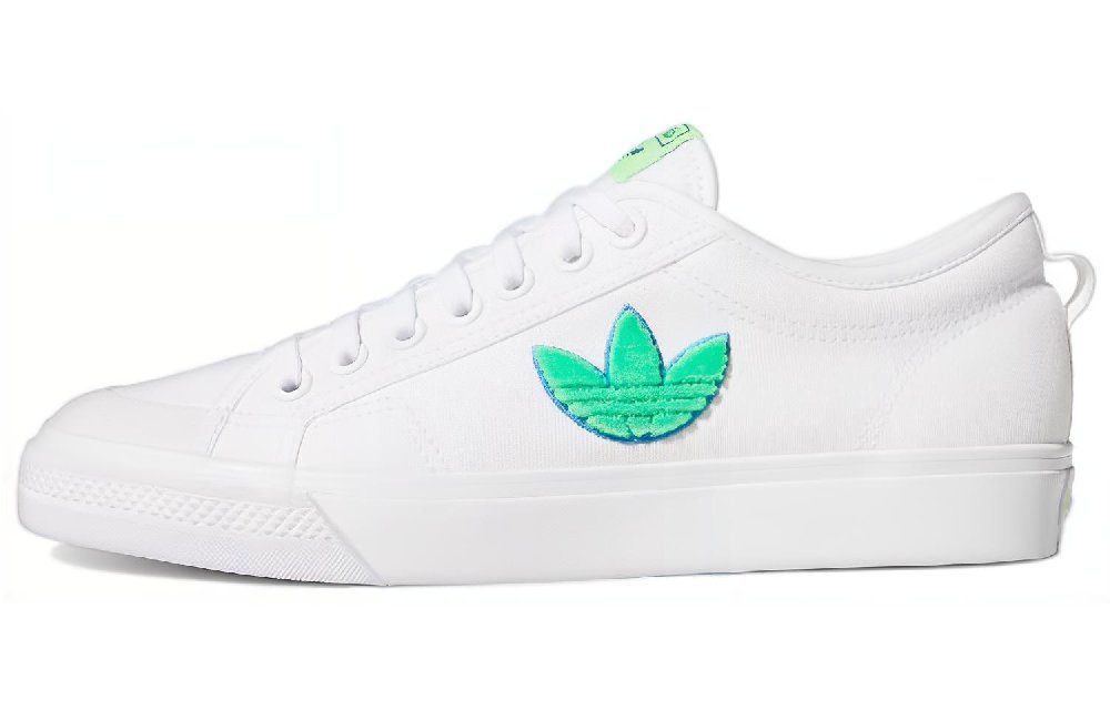 Adidas Nizza Trefoil 'White Signal Green'