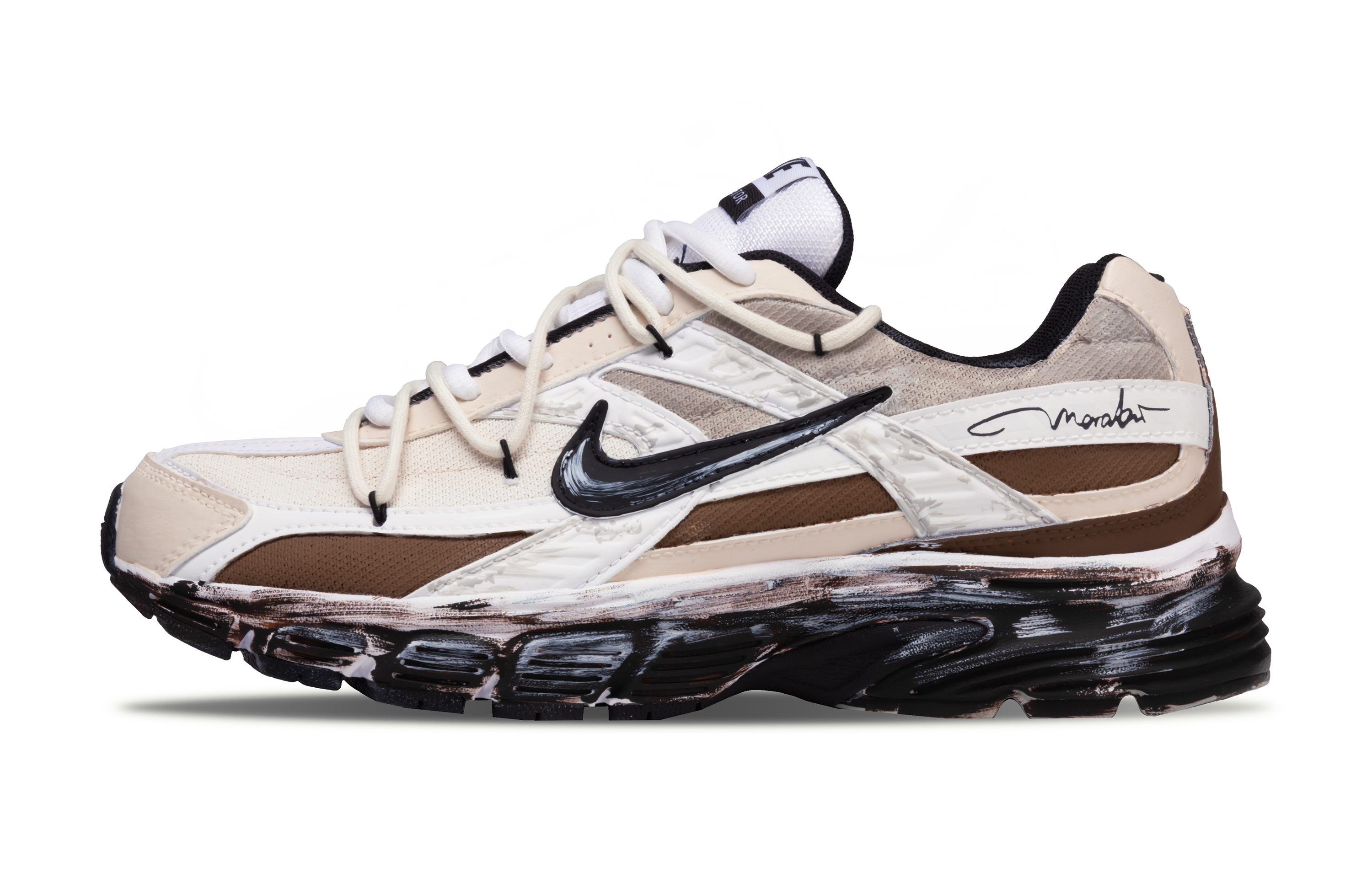 Nike Initiator Cushioning, Breathable, Supportive Low top Casual City Commute Running Shoes Men's Coffee