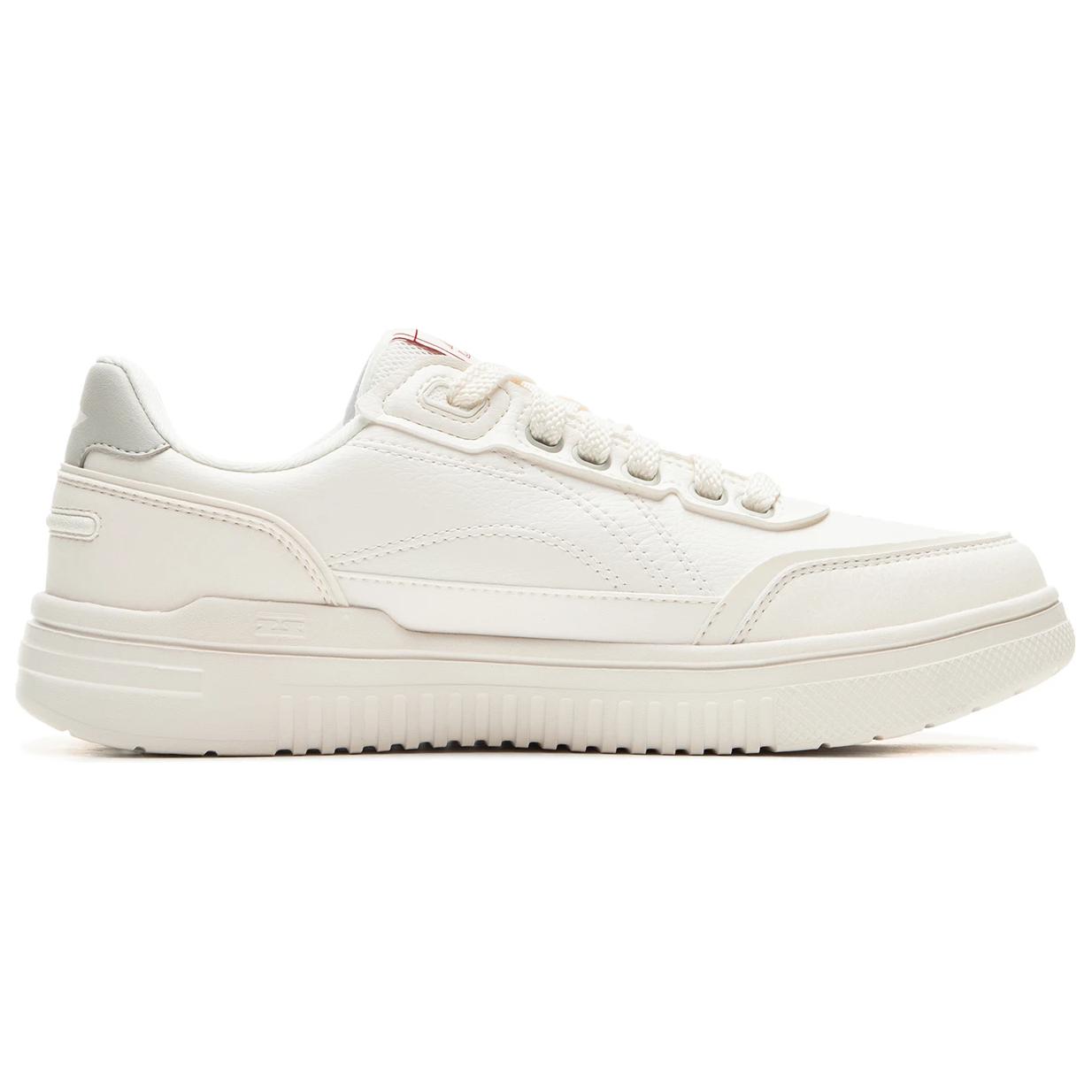 LiNing Slip-Resistant Cushioning Wear-Resistant Lightweight Breathable Low-Top Skateboard Shoes Men's Mist White
