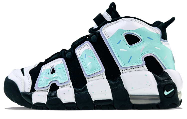 Nike Air More Uptempo Vintage Basketball Shoes GS Tiffany Green