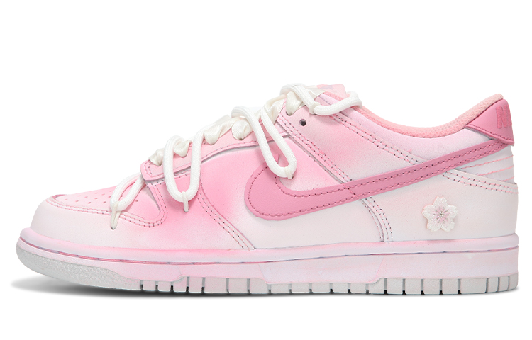 Nike Dunk Slip-Resistant Low-Top Skateboard Shoes Women's Cherry Blossom Pink