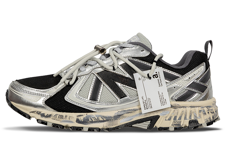 New Balance NB 410 Low-Top Running Shoes Unisex Black Silver