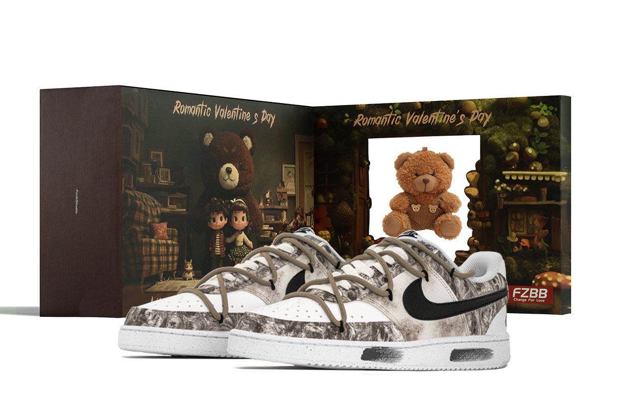Nike Court Vision 1 Cushioning Low top Skateboard Shoes Unisex Brown