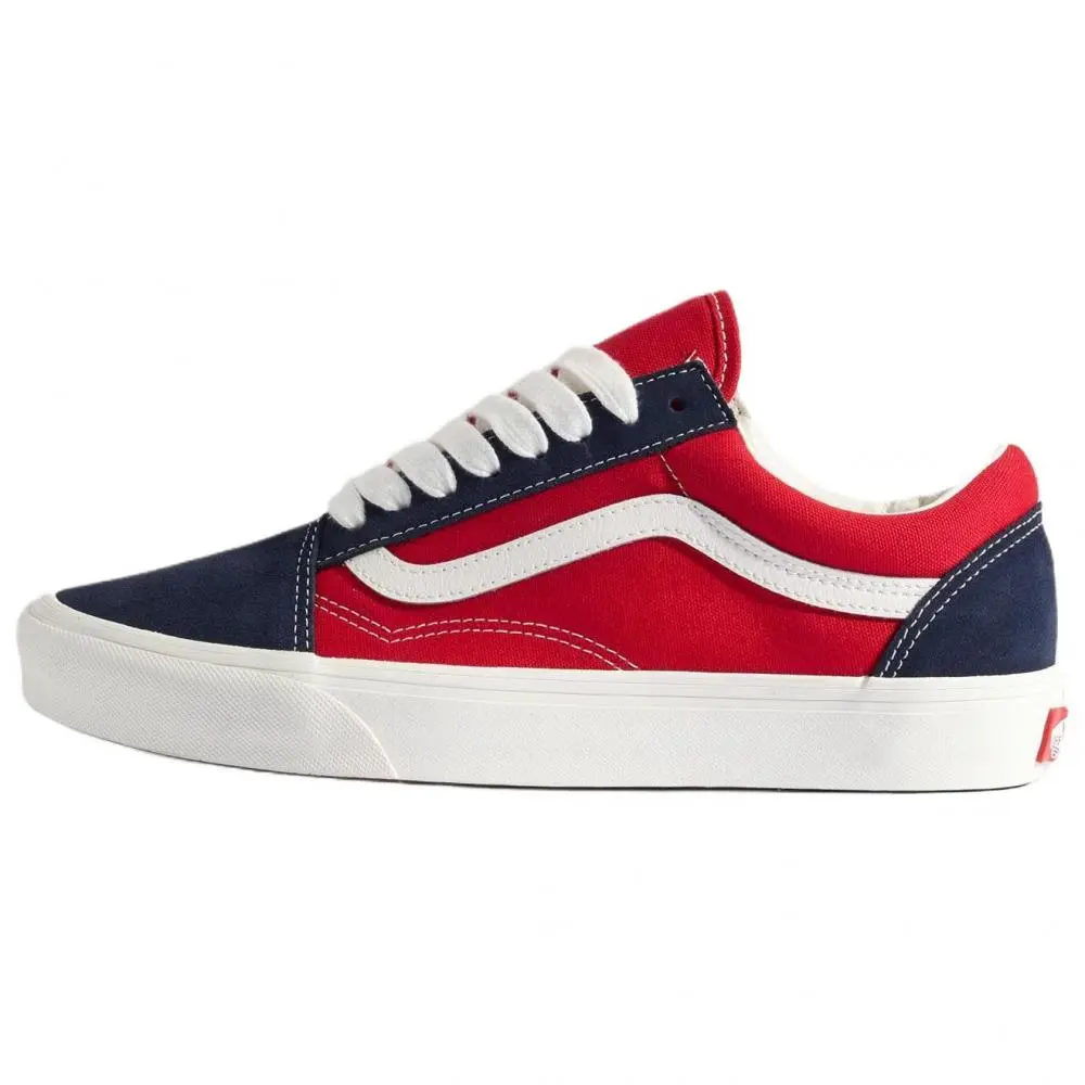 Vans Old Skool Skateboard Shoes Unisex Red Blue