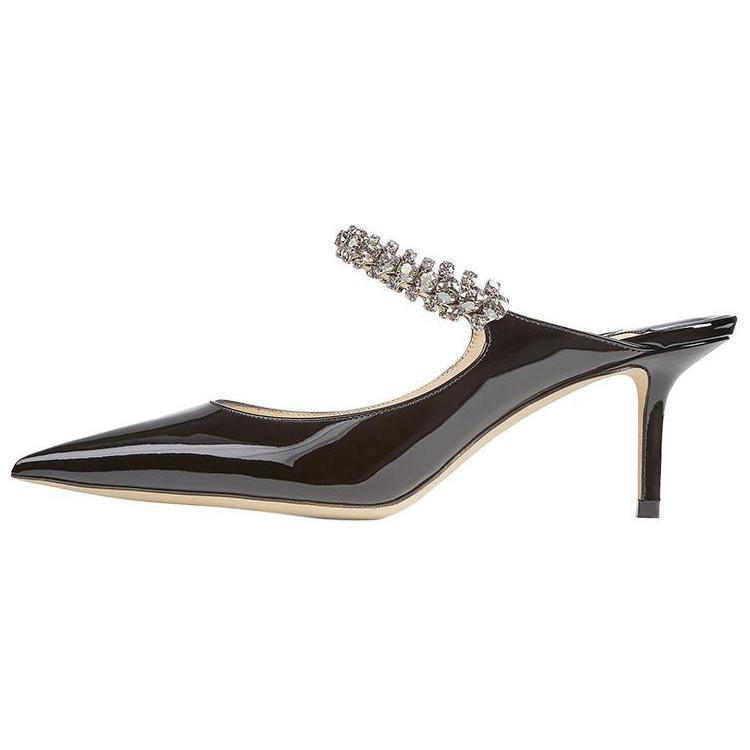 Jimmy Choo Bing 65mm Patent Leather Mules