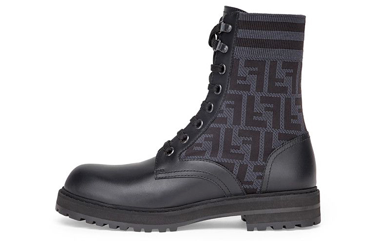 FENDI Short Martin Boot Men's Black