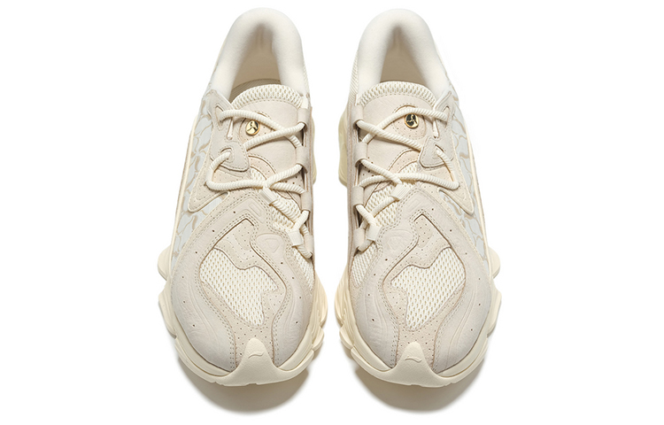 LI-NING 1990 Lava Low-Top Casual Shoes Men's Light Antique Yellow