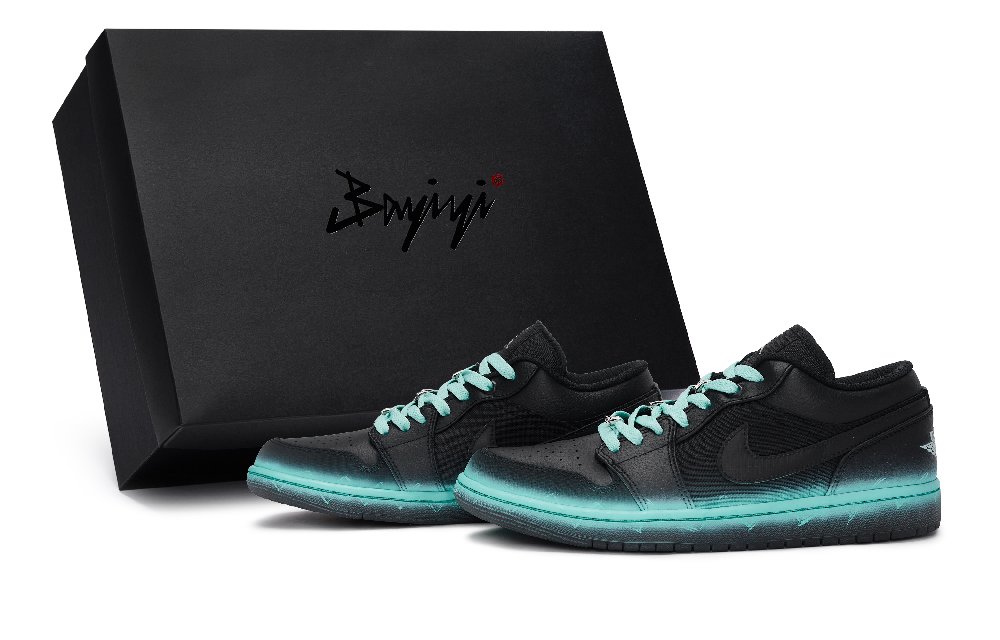 Jordan Air Jordan 1 Low Top Vintage Basketball Shoes Unisex Black