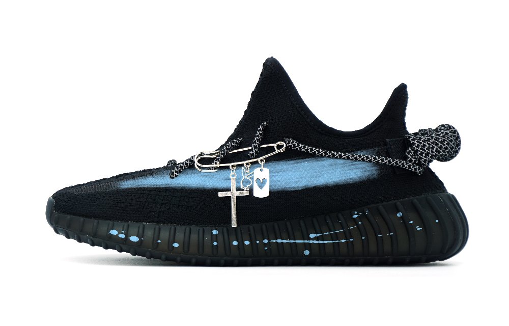 Adidas Originals Yeezy Boost 350 V2 Low Top Casual Shoes Unisex Black