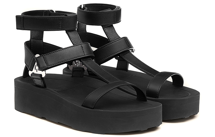 HERMES Enid Strap Sandals Women's Black купить в интернет-магазине Yoocart с быстрой доставкой по России.