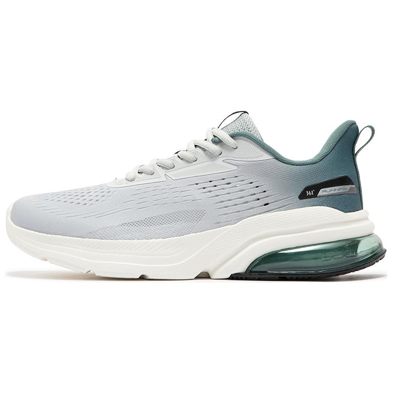 361° Abrasion Resistant Breathable Slip Resistant Low Top Running Shoes Men's Gray Green