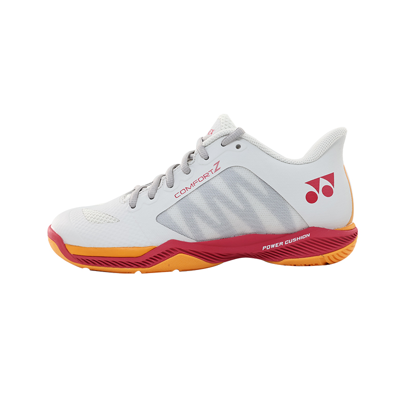 YONEX Shock Absorbers Slip Resistant Abrasion Resistant Low Top Badminton Shoes Unisex Beige White Red