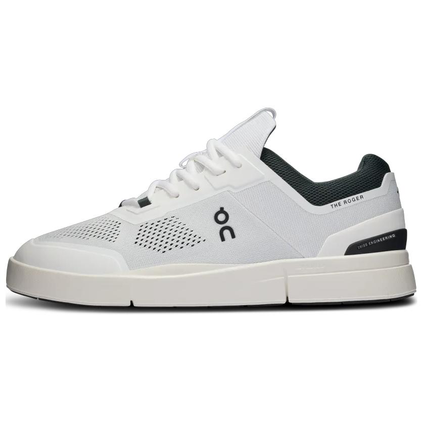 On THE ROGER Anti-Slip Wear-Resistant Low-Top Tennis Shoes Men's White