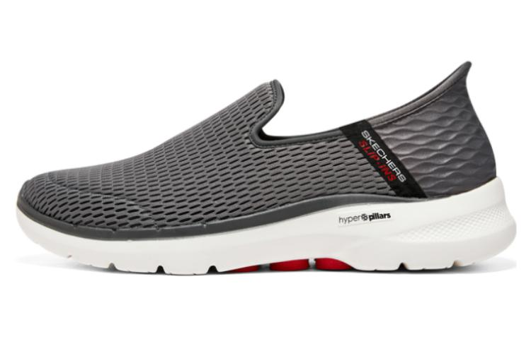 Skechers Go Walk 6 Shoes 'Grey Red White'