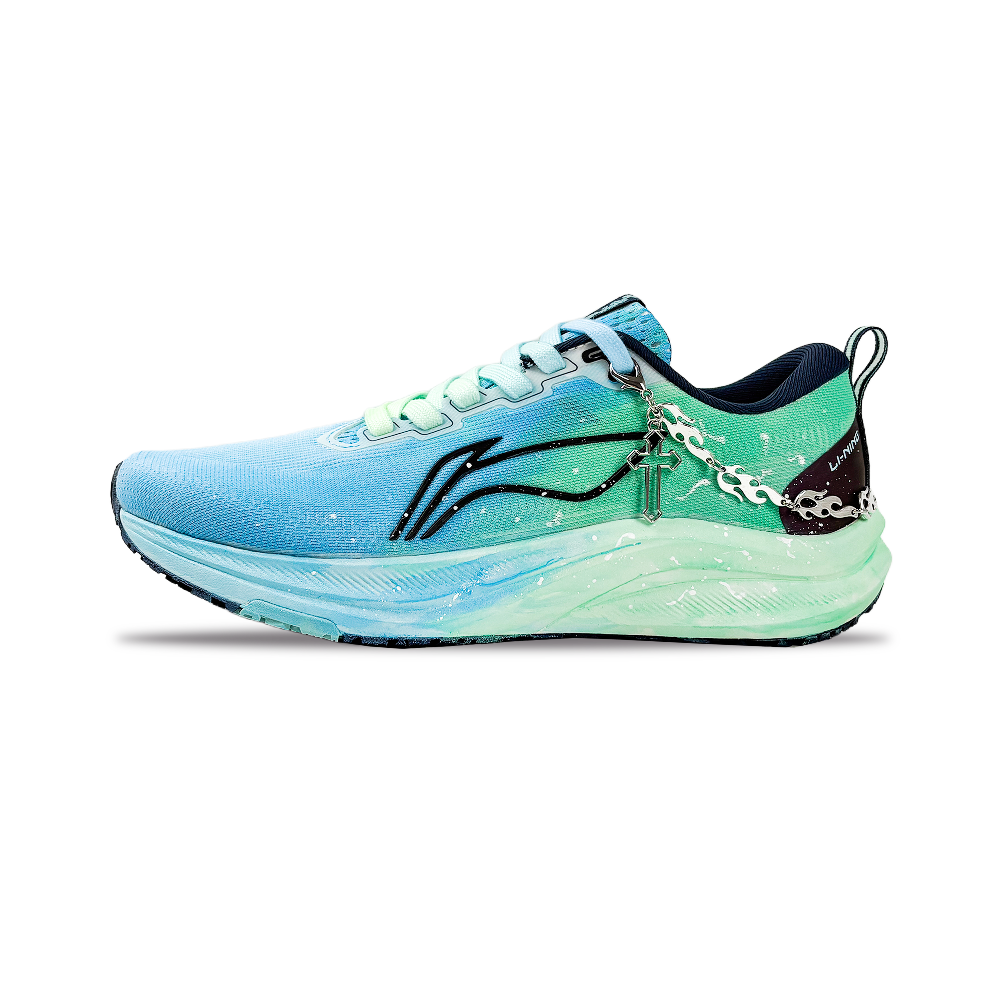 LiNing Red Hare 8 Cushioning Abrasion Resistant Breathable Low Top Casual City Commute Running Shoes Men's Cyan Flame