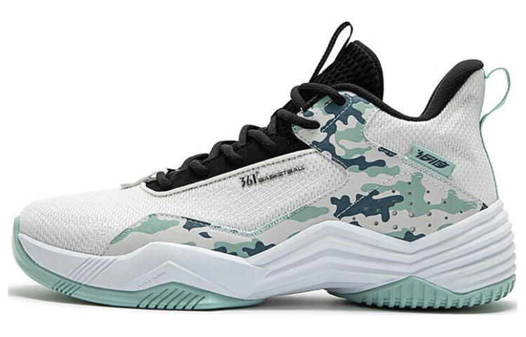 361° Cushioning Wear-Resistant Low-Top Basketball Shoes Men's Gray Green