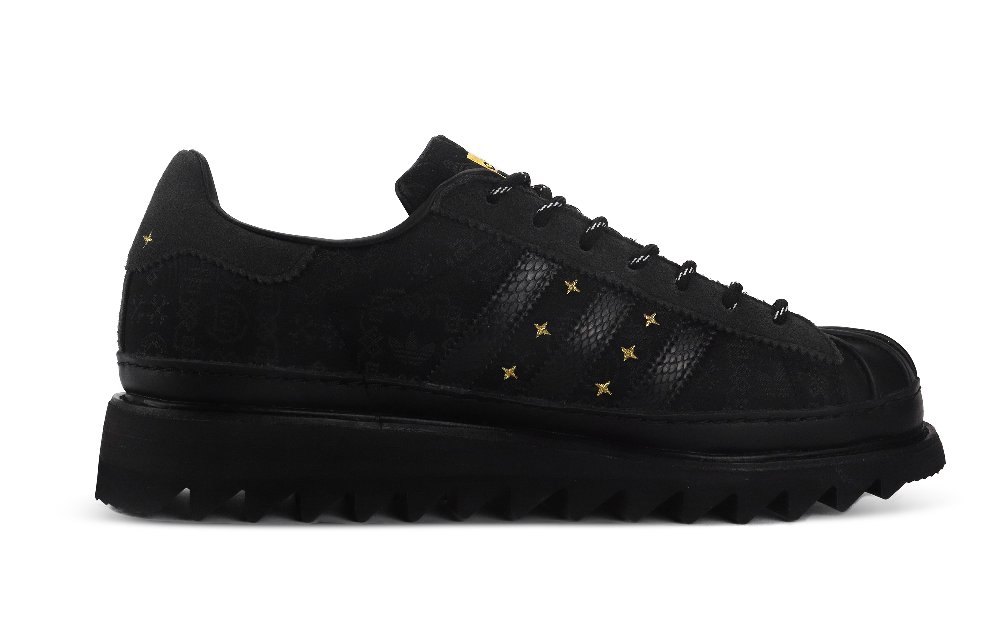 CLOT x Adidas Originals SUPERSTAR Anti-Slip Wear-Resistant Low-Top Skateboard Shoes Unisex Black