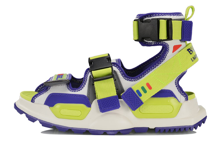 WANJUZONGDONGYUAN x LiNing Reburn Beach Sandals Men's White Green