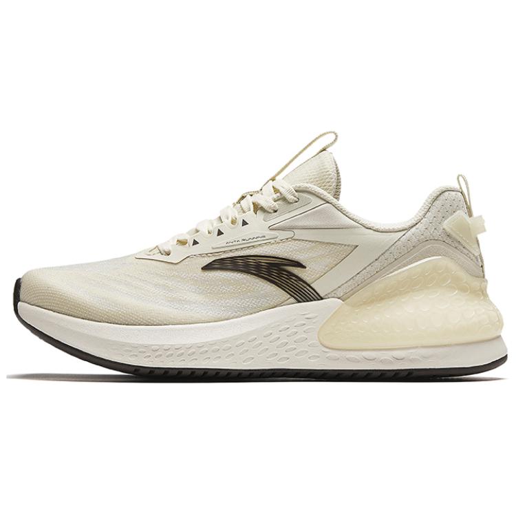 Anta C37+ Cushioned Wear-Resistant Breathable Lightweight Low-Top Running Shoes Women's Gray Brown