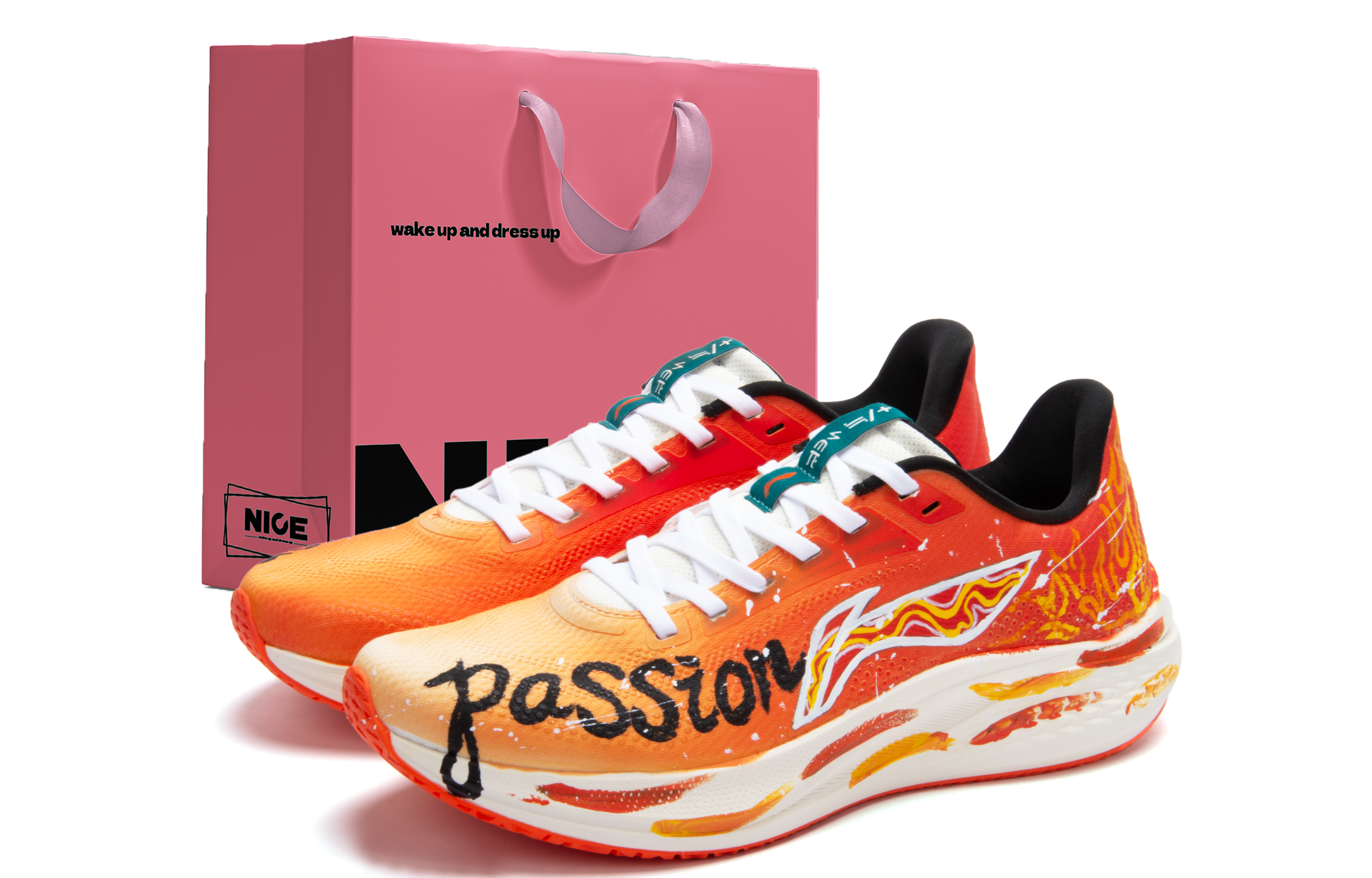 LINING Red Hare 7 Running Shoes Men's Low top Orange