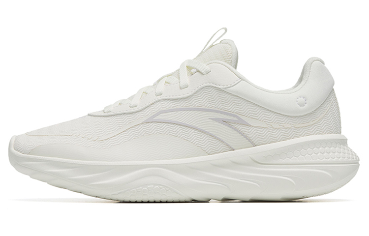 Anta Cushioning Lightweight Low-Top Running Shoes Women's White Gray