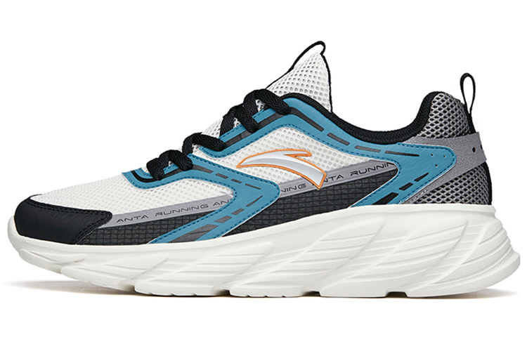 Anta Running Collection Slip-Resistant Low-Top Running Shoes Men's White Blue Black