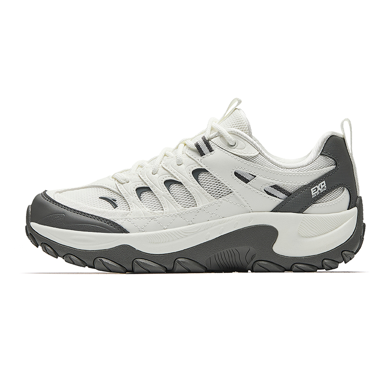 Anta Cushioning And Breathable Low Top Casual Running Shoes Women's Ivory White Volcanic Gray