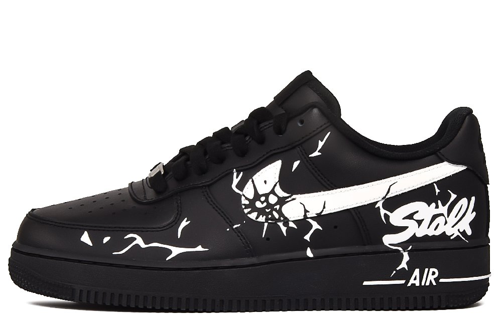 Nike Air Force 1 Slip-Resistant Cushioning Low-Top Skateboard Shoes Unisex Black