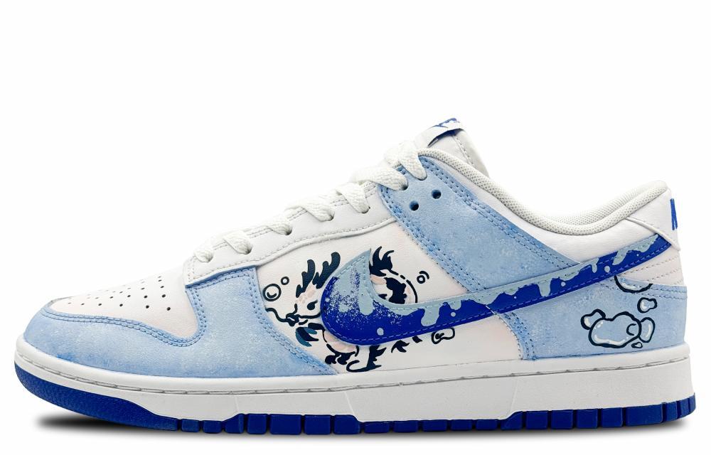 Nike Dunk Low-Top Skateboard Shoes Unisex Blue