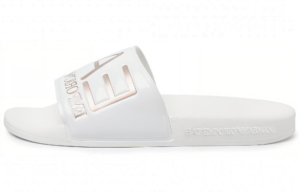 EMPORIO ARMANI EA7 Quiet Slide Slippers Unisex White