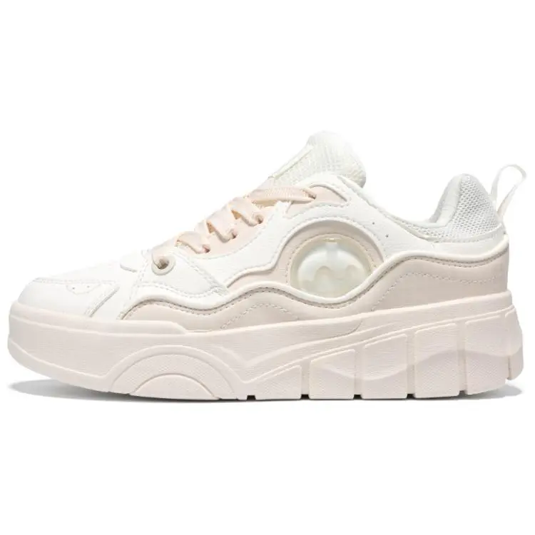 361° Slip Resistant Coverage Low top Skateboard Shoes Women's White Pink