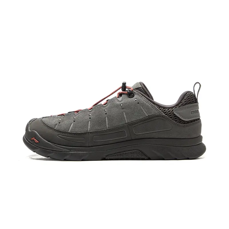 LiNing Outdoor CF Tracing Cushioning, Abrasion Resistant Grip Low top Hiking Shoes Unisex Gray