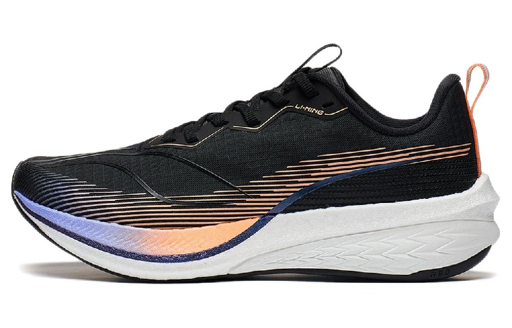 LiNing Red Hare 6 Pro Cushioning, Slip Resistant, Abrasion Resistant, Rebound Low Top Running Shoes Women's Black
